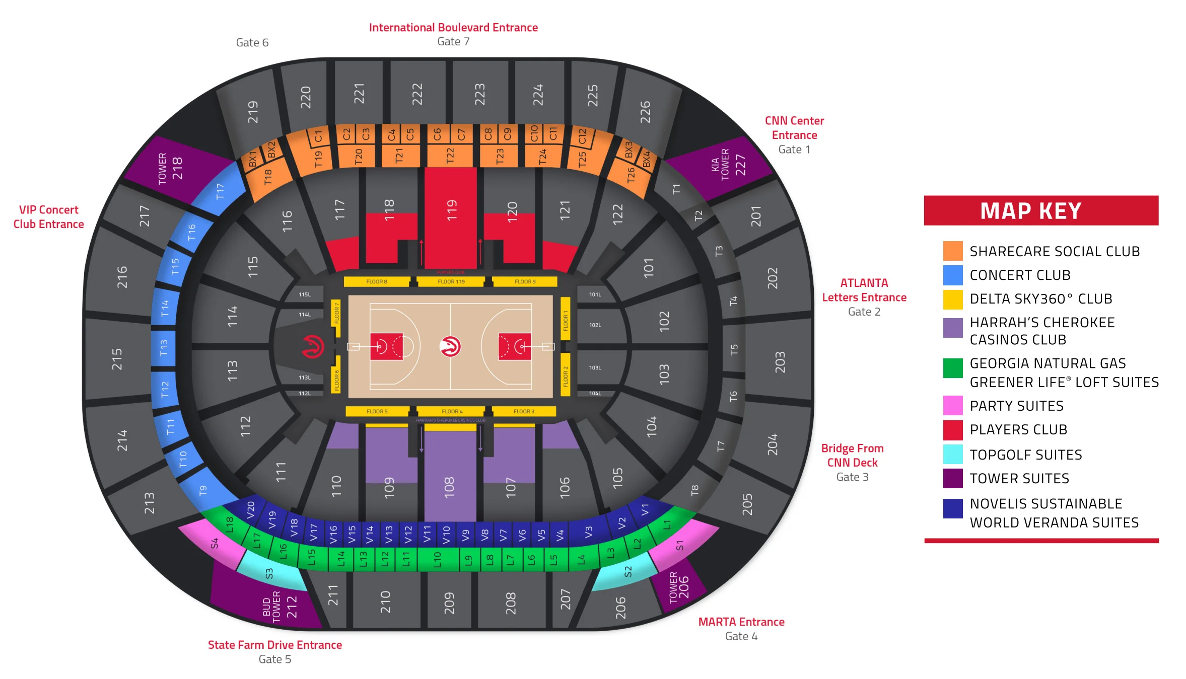 State Farm Arena seating chart