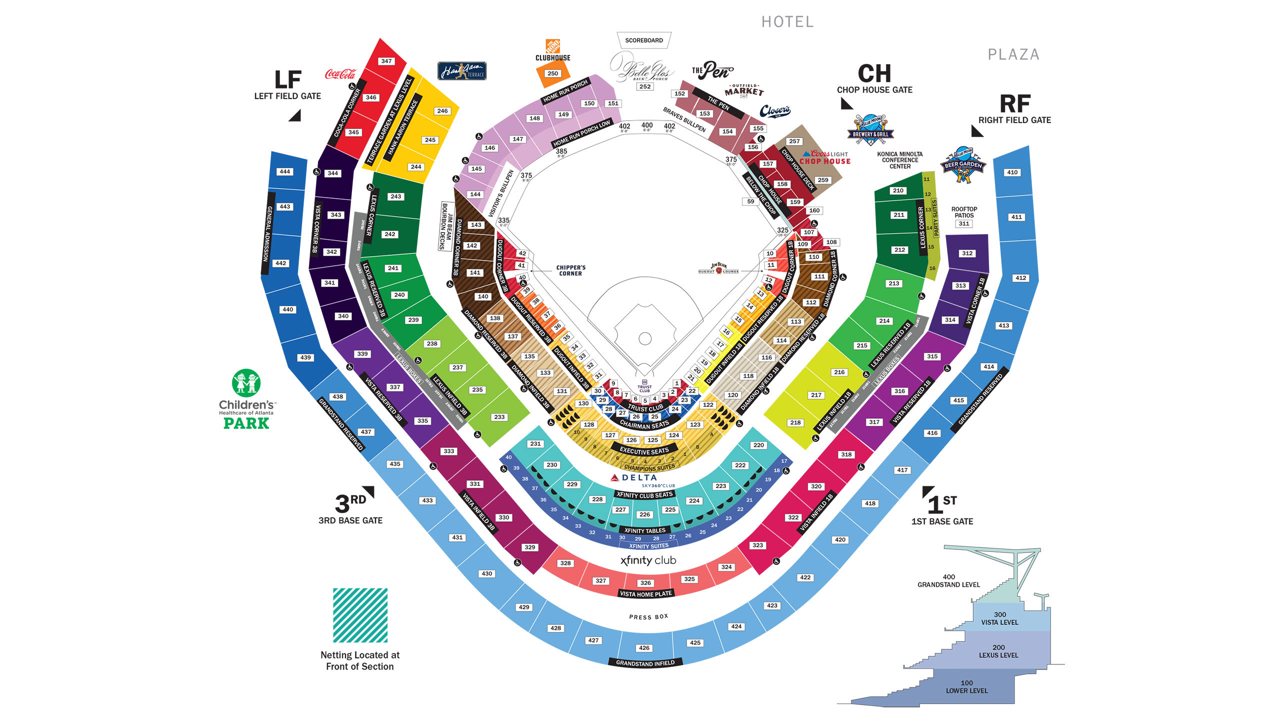 Seating chart for Truist Park